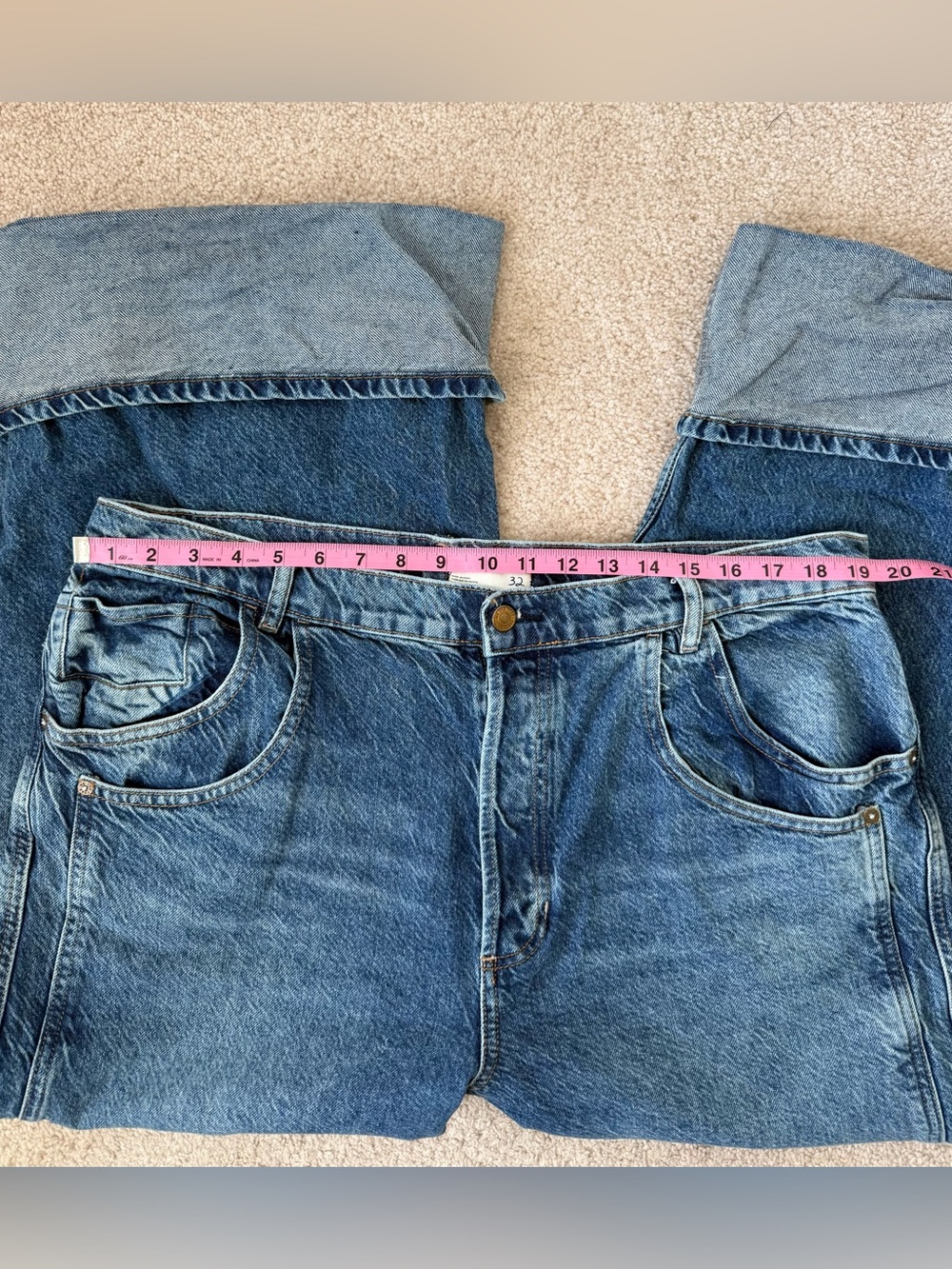 Free People Final Countdown Cuffed Low Rise Jeans - Picture 9 of 13